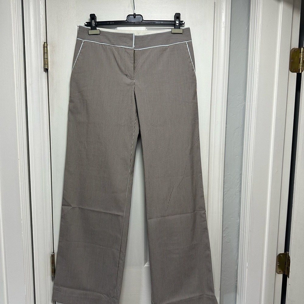Striped Brown and Light Blue Pants